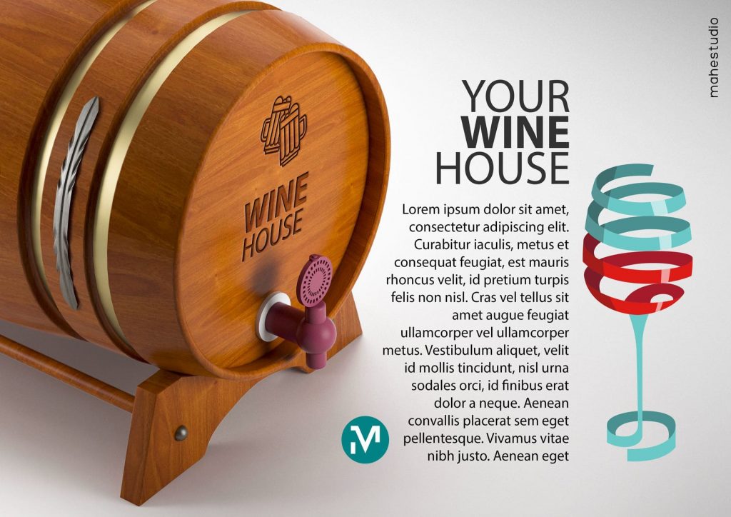 House Wine Logo Design